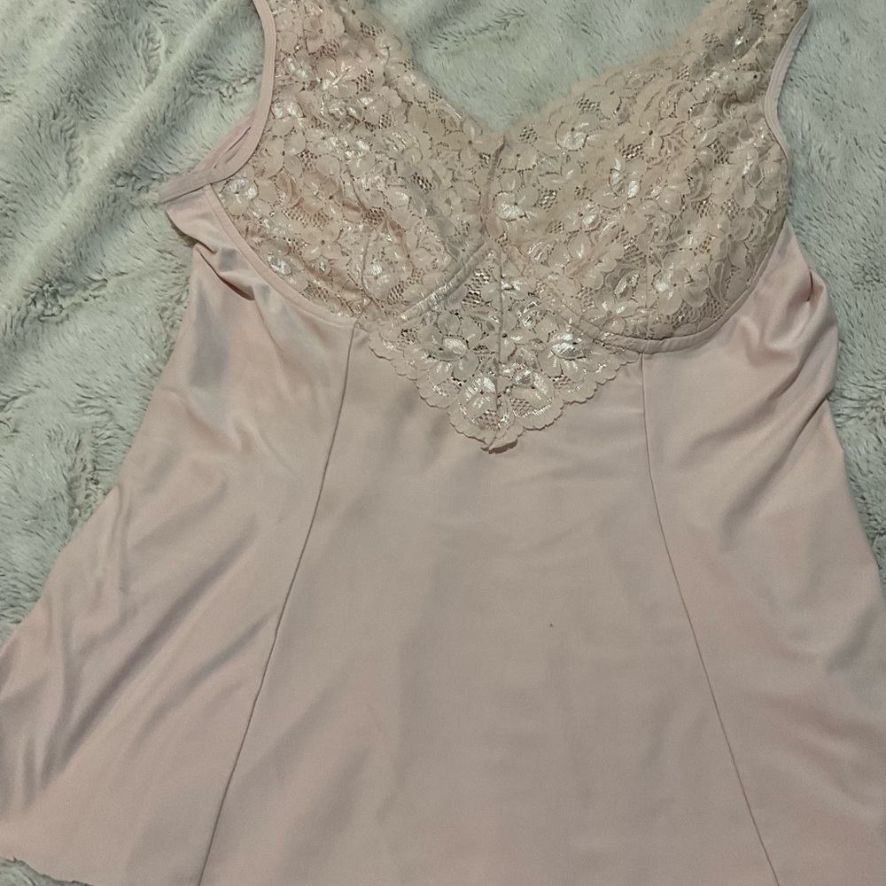 Soft Surroundings Blush Lace Camisole